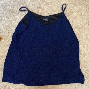 Sparkly Blue flows going out top